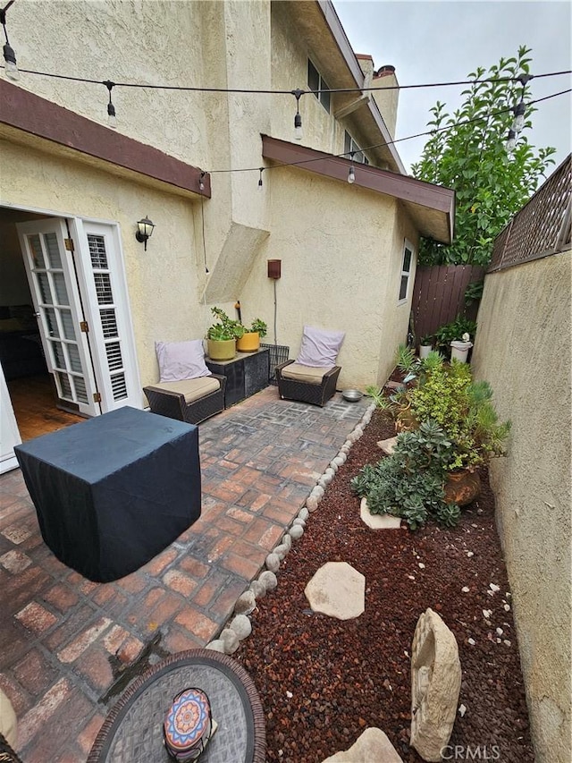 view of patio / terrace with a fenced backyard