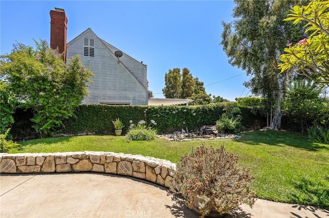 view of yard featuring a patio