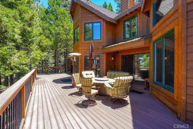 29130 Bald Eagle Rdg, Lake Arrowhead, CA 92352 - deck with outdoor lounge area