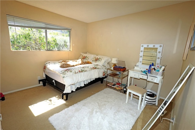 bedroom with carpet flooring