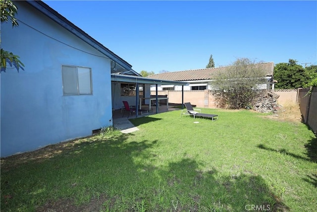 622 E Lomita Ave, Orange, CA 92867 - view of yard featuring a patio area and a fenced backyard