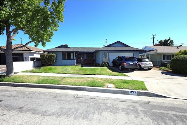 622 E Lomita Ave, Orange, CA 92867 - single story home with fence, driveway, a front yard, and a garage