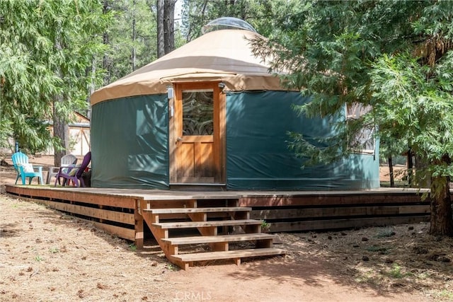 view of outdoor structure
