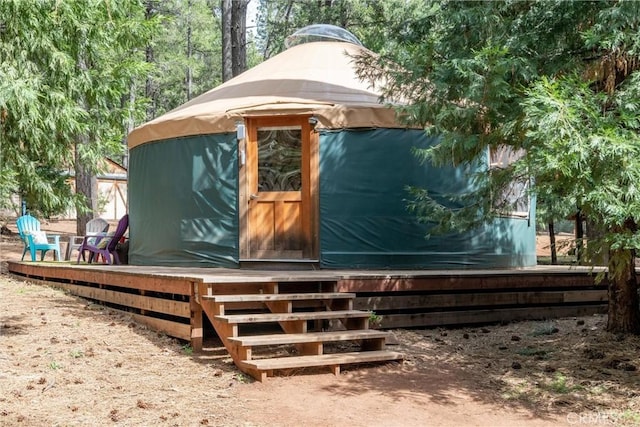 view of outdoor structure