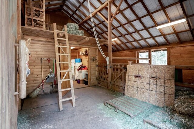 view of horse barn