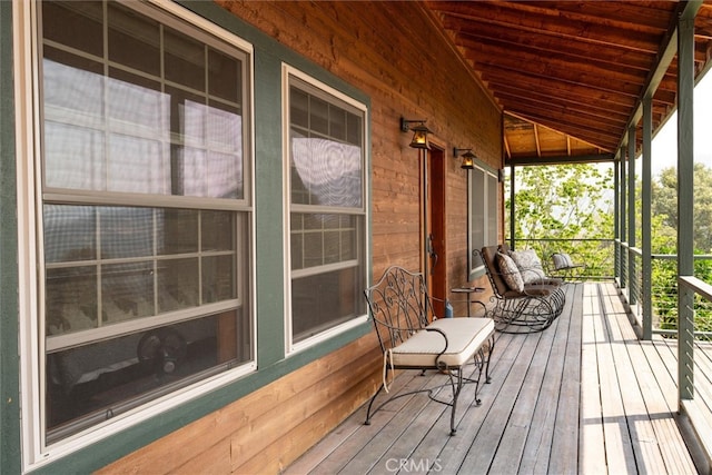 exterior space with covered porch