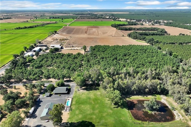 drone / aerial view featuring a rural view