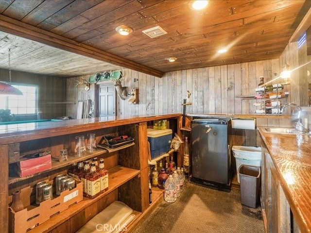 storage room featuring sink