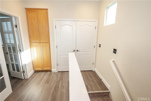 interior space featuring light hardwood / wood-style floors