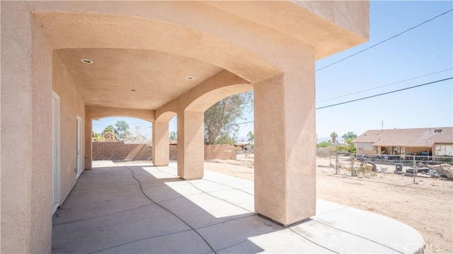 view of patio / terrace with a fenced backyard