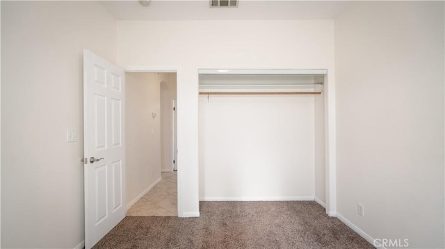 closet with visible vents