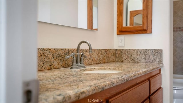 bathroom featuring vanity