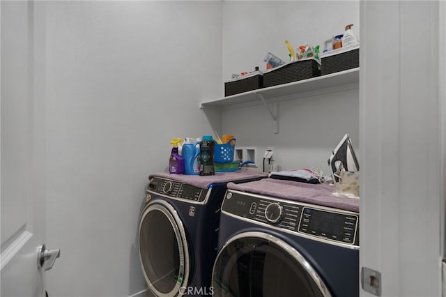 3570 E Peckham Paseo Unit 3, Ontario, CA 91761 - clothes washing area with laundry area and washer and dryer