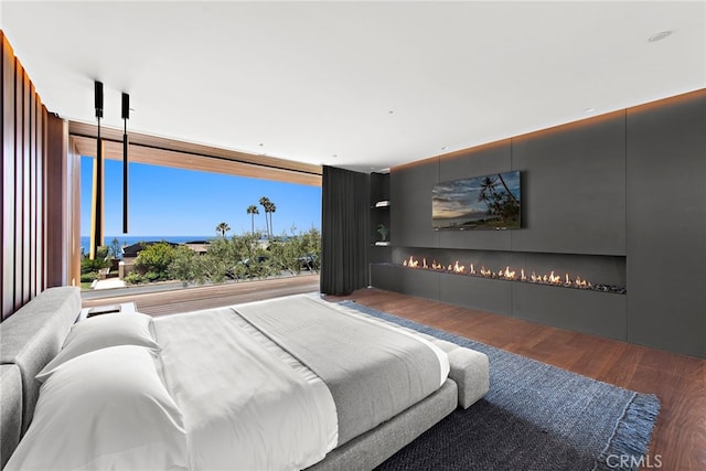 bedroom featuring hardwood / wood-style flooring