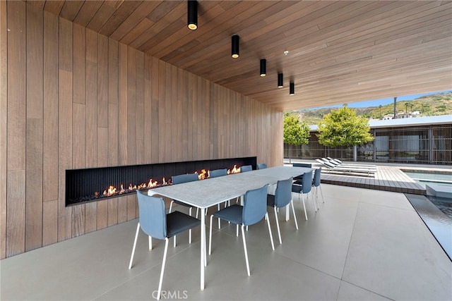 view of patio / terrace with a pool