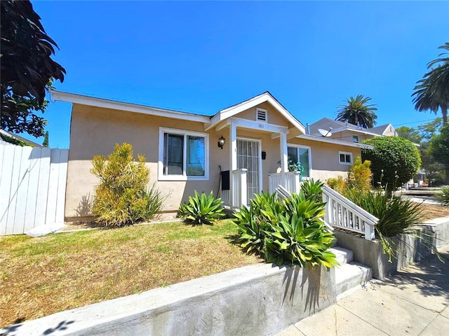 view of bungalow-style home