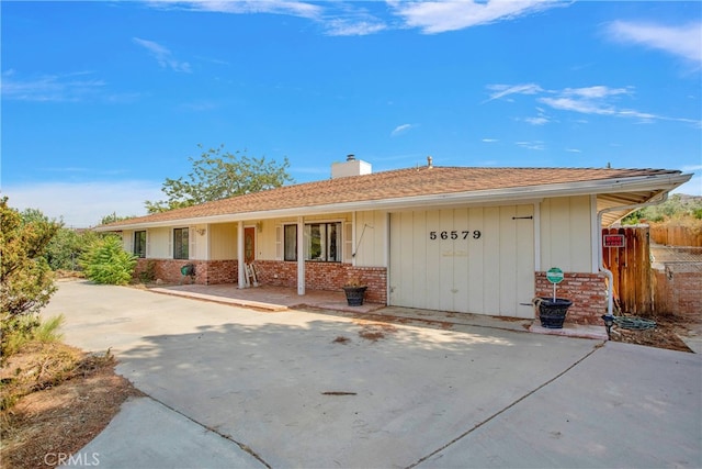 view of ranch-style house