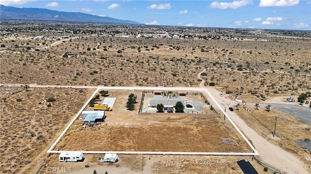 aerial view featuring a mountain view