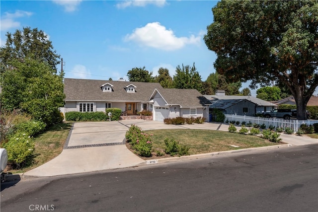 single story home with a garage