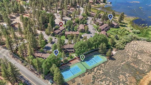 711 Cienega Rd Unit B, Big Bear Lake, CA 92315 - aerial view with a water view