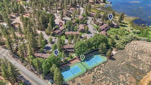 711 Cienega Rd Unit B, Big Bear Lake, CA 92315 - bird's eye view featuring a water view