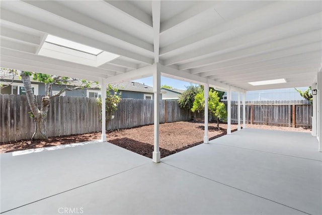 view of patio / terrace with a fenced backyard