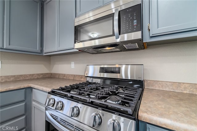 kitchen with stainless steel appliances