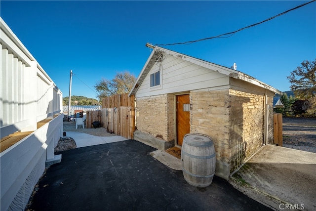 view of home's exterior featuring a patio