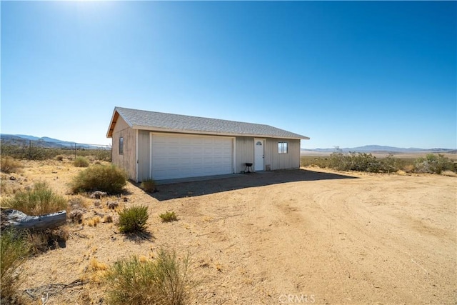 50471 Cholla Rd, Johnson Valley, CA 92285 - detached garage with a mountain view