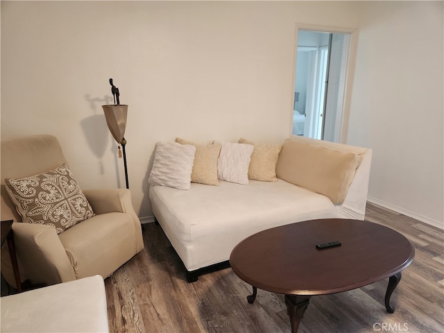 interior space featuring dark hardwood / wood-style flooring