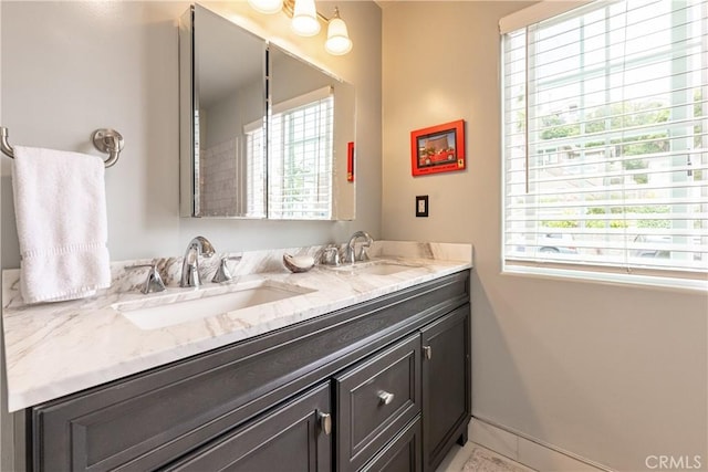 bathroom featuring vanity