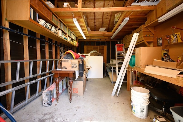 view of storage room