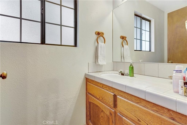 bathroom featuring vanity