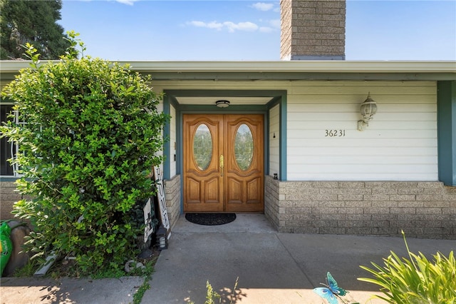 view of entrance to property