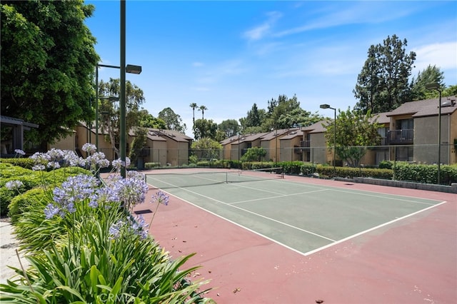 view of tennis court