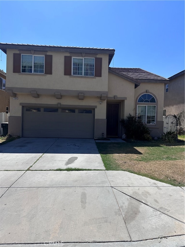 front facade featuring a garage