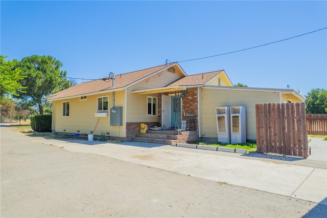 view of ranch-style house