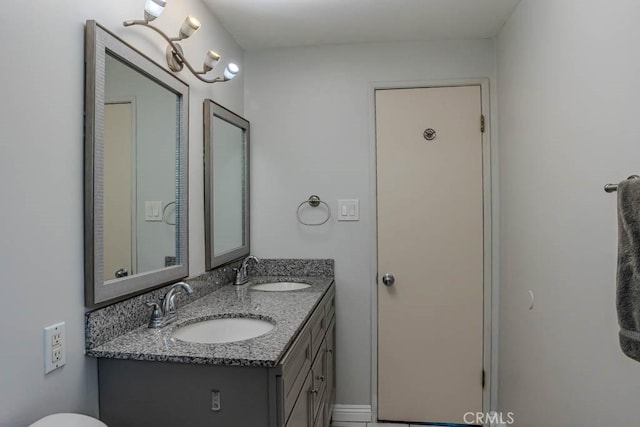 bathroom with vanity