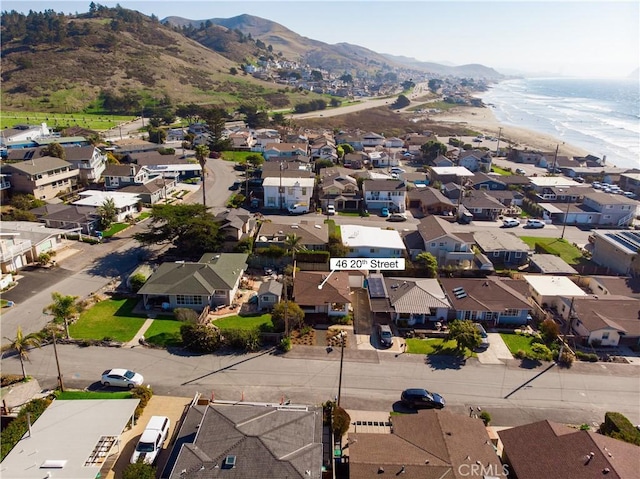 bird's eye view featuring a mountain view