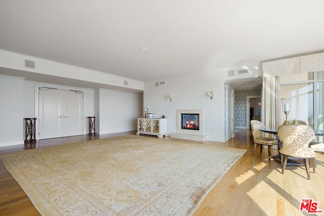 interior space featuring hardwood / wood-style floors