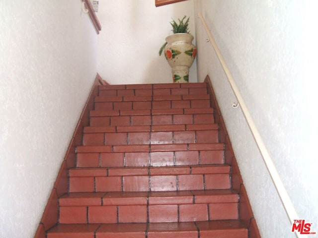 view of stairway