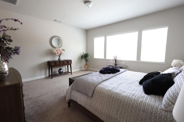 bedroom with carpet