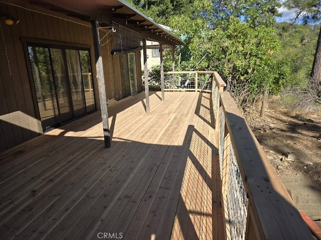 view of wooden terrace