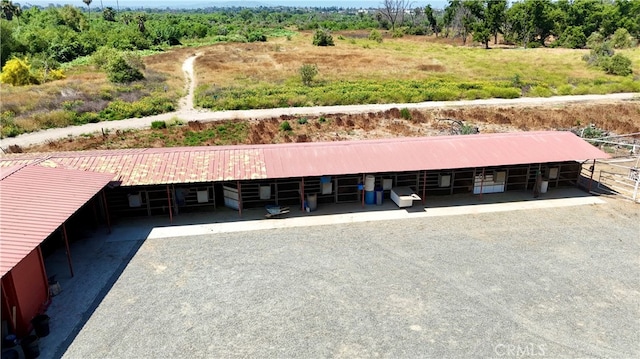 bird's eye view featuring a rural view