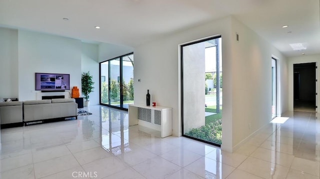 view of tiled entrance foyer