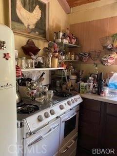 kitchen featuring white appliances