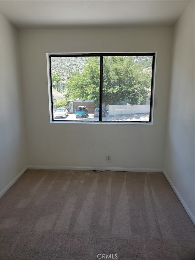 view of carpeted empty room