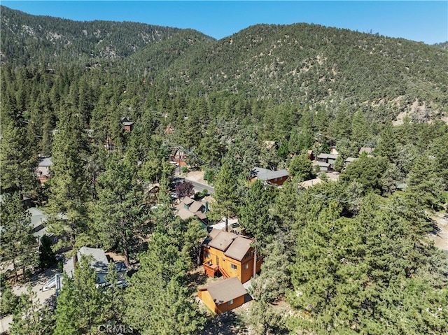 aerial view featuring a mountain view