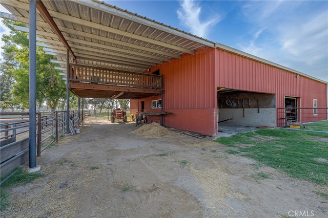 view of outdoor structure