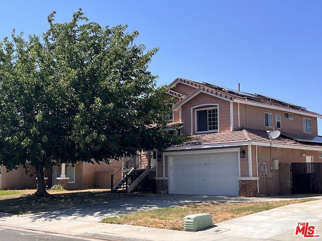 front facade featuring a garage